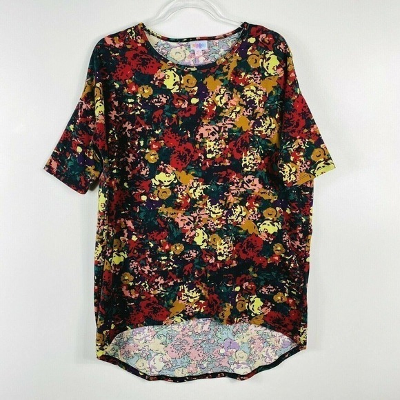 LuLaRoe Colorful Floral Irma Top - Picture 1 of 5
